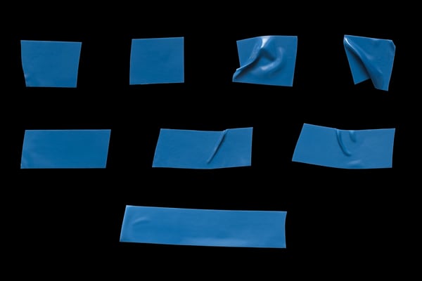 Rubber Blue Tape Pack 1