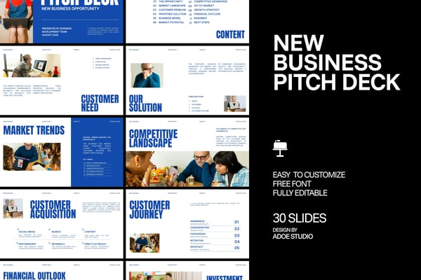 New Business Pitch Deck Keynote