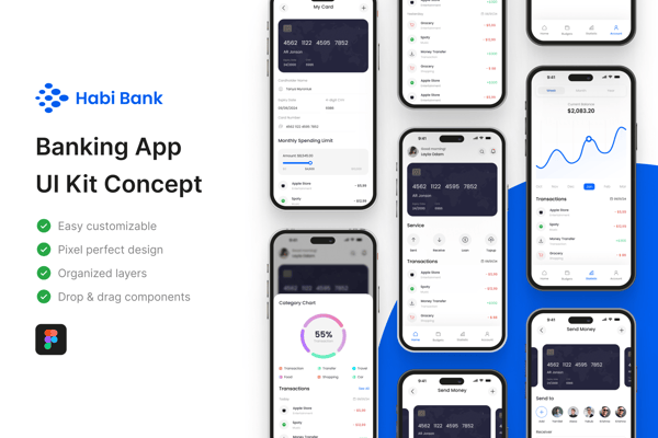 Habi Bank - Banking App UI Kit