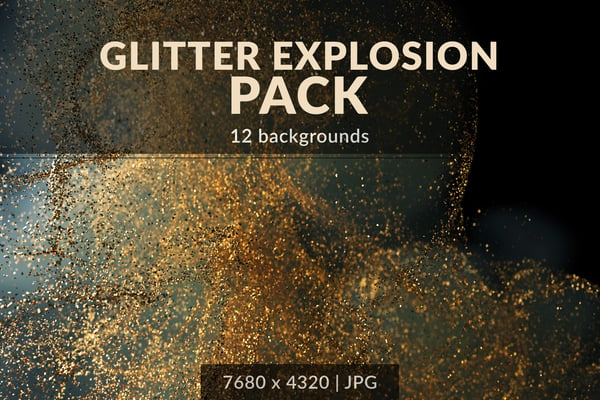Golden Glitter Explosion Pack