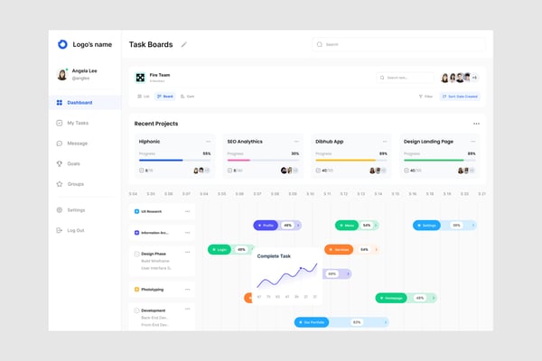 Task Manager Dashboard UI Kit