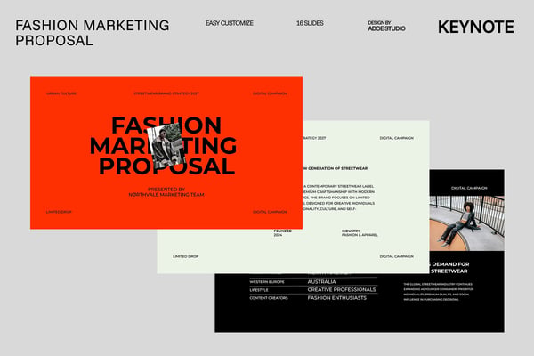 Fashion Marketing Proposal Keynote