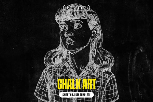 Chalk Art Photo Effect