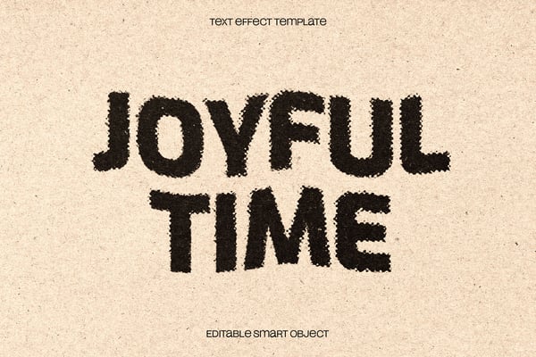Craft Distort Text Effect