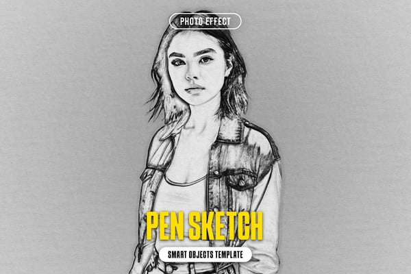 Pen Sketch Photo Effect