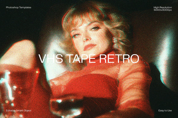 VHS Tape Retro Photo Effect
