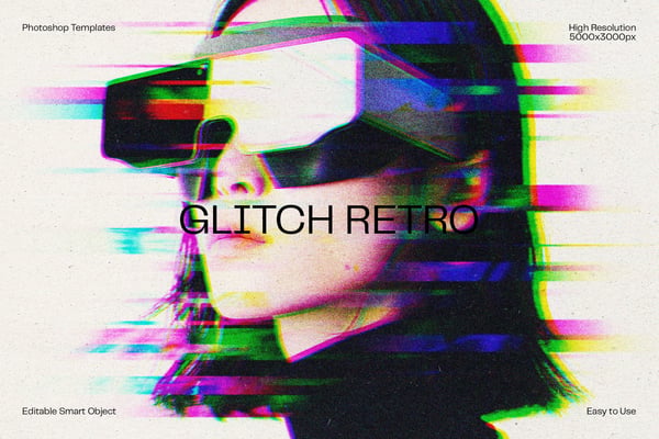 Glitch Retro Photo Effect