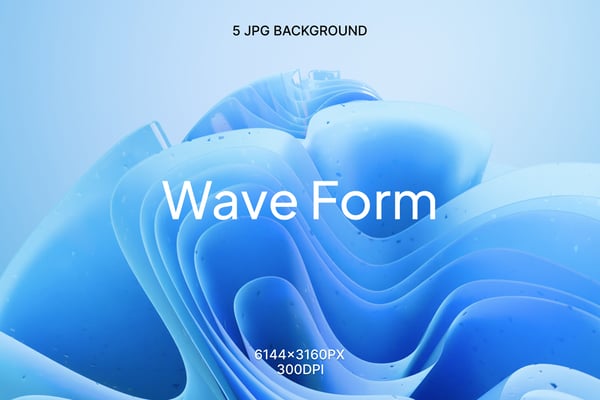 Abstract Fluid Wave Backgrounds Collection