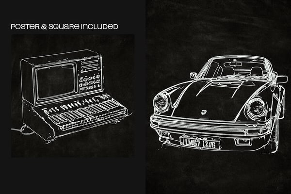 Line Paint Square And Poster Photo Effect