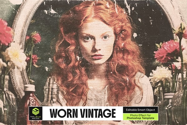 Worn Vintage Photo Effect