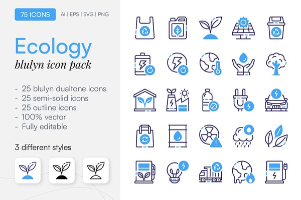 75 Ecology Icon Pack