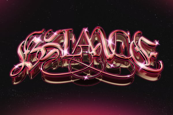 Gothic Chrome Text Effect