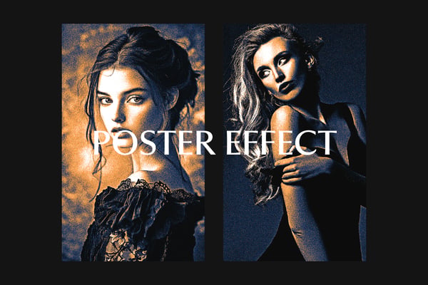 Color Threshold Square And Poster Photo Effect
