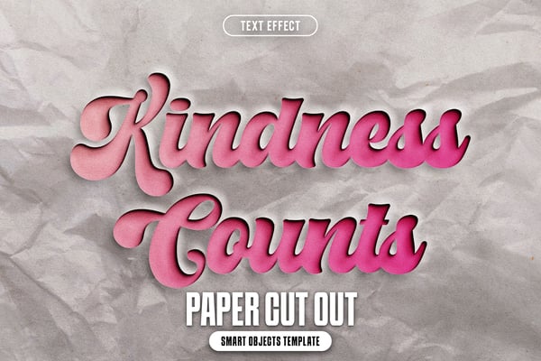 Paper Cut Out Text Effect
