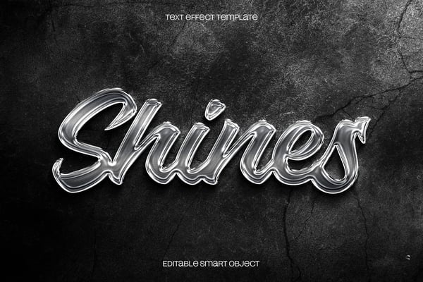Classic Silver Text Effect