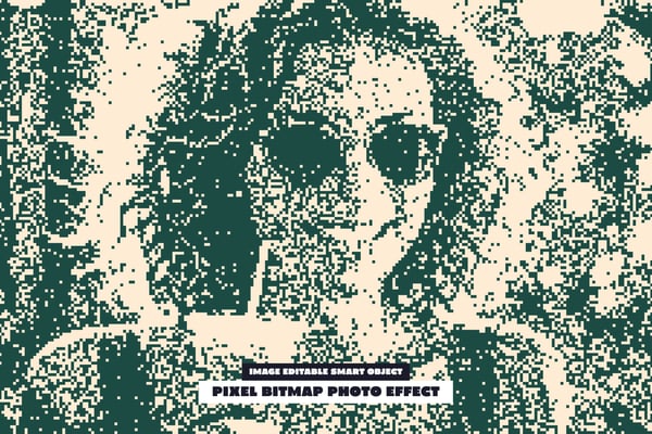 Pixel Bitmap Photo Effect
