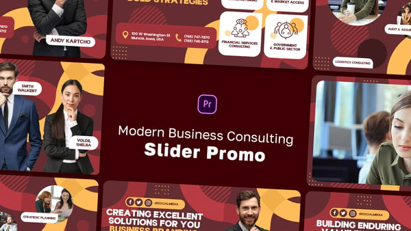 Modern Business Consulting Slider Promo MOGRT