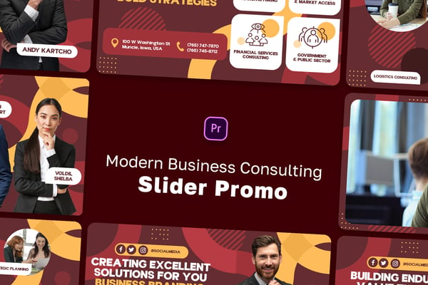 Modern Business Consulting Slider Promo MOGRT