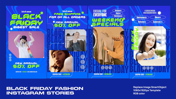 Black Friday Fashion Instagram Stories
