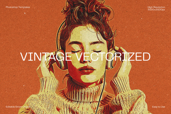 Vintage Vectorized Photo Effect