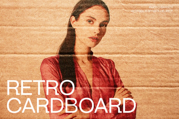 Retro Cardboard Photo Effect