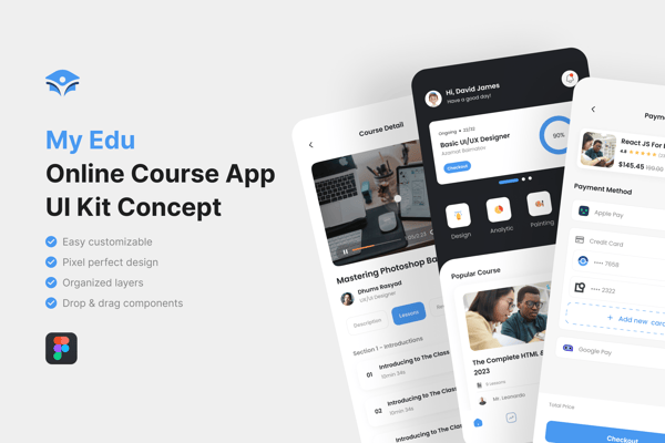 My Edu_Online Course App UI Kit