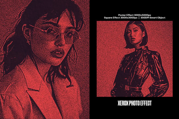 Xerox Square And Poster Photo Effect