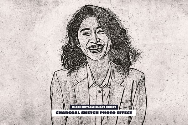 Charcoal Sketch Photo Effect