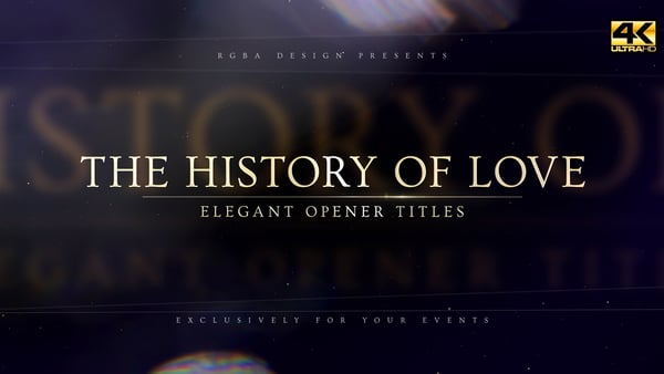Wedding Romantic Titles 4K