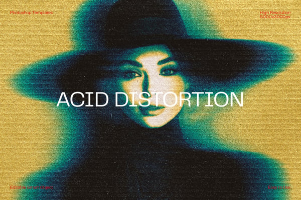 Acid Distortion Photo Effect