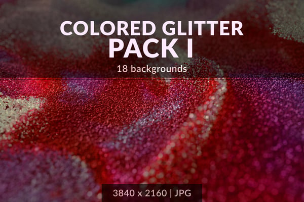Colored Glitter Backgrounds Pack 1