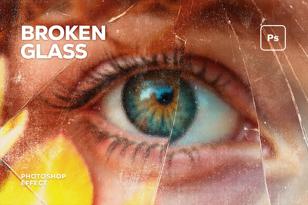 Broken Glass Photo Effect