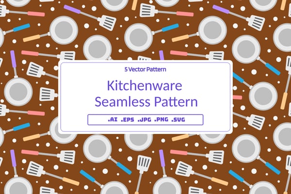 Kitchenware Seamless Pattern