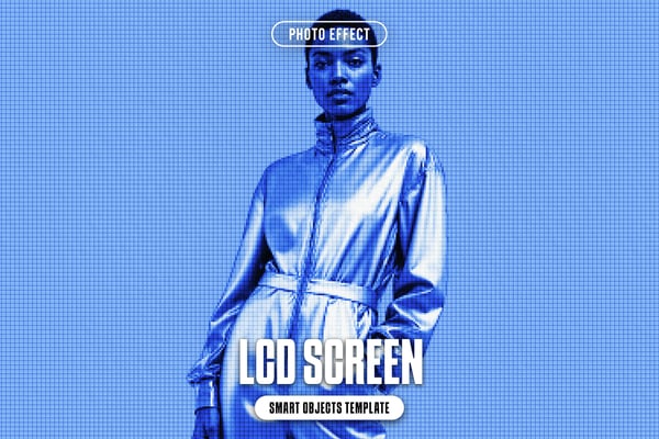 LCD Screen Photo Effect