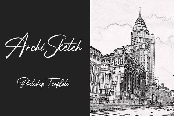 ArchiSketch Photoshop Template