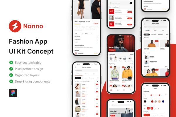 Nanno - Fashion Store  App UI Kit