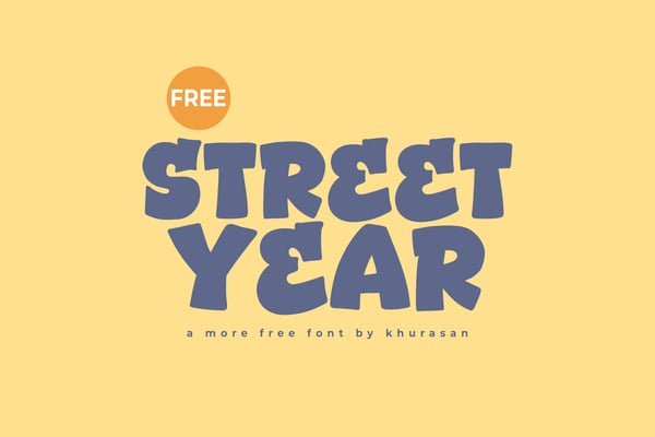 Free Street Year - Free Bold Street Font
