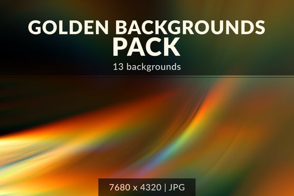 Golden Rainbow Backgrounds Pack