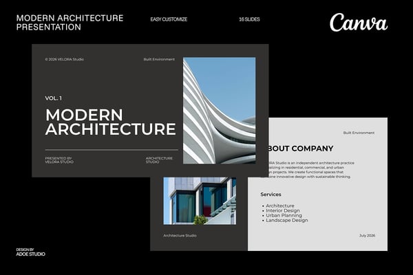  Modern Architecture Canva Template