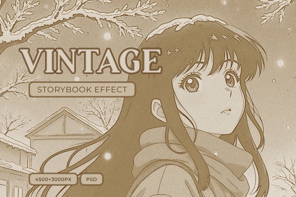 Vintage Storybook Photo Effect