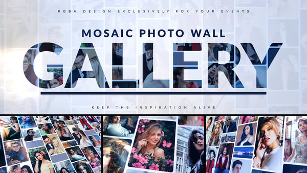 Mosaic Photo Gallery | Logo Reveal