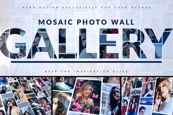Mosaic Photo Gallery | Logo Reveal