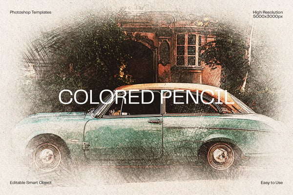 Colored Pencil Photo Effect