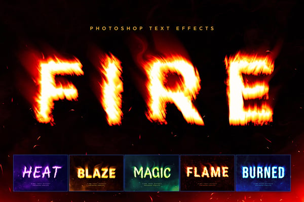Fire Text Effects