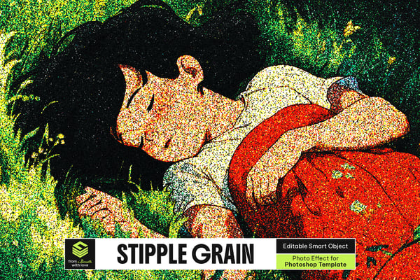 Stipple Grain Photo Effect