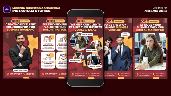 Modern Business Consulting Instagram Stories