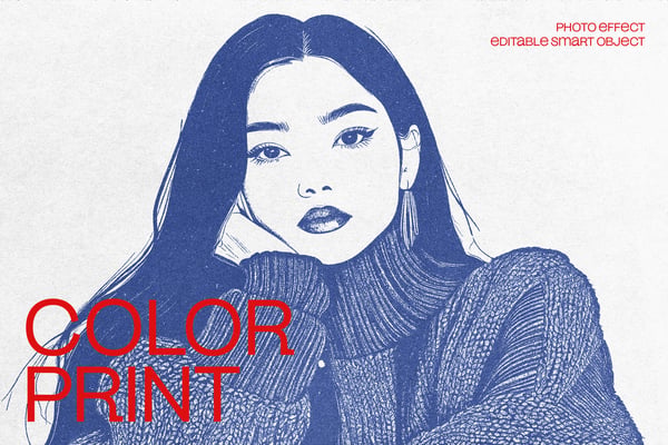 Color Print Photo Effect