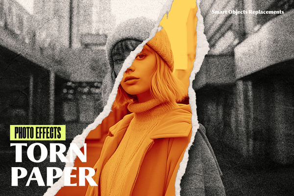 Torn Paper Photo Effect