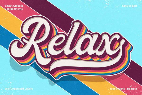 70s Style Text Effect