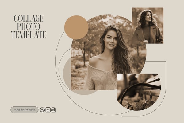 Free Collage Photo Template PSD